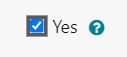 Checkbox for including coloured tab