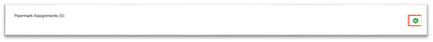 Accessing PeerMark Assignment settings 