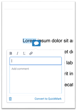 7 Adding comments in Feedback Studio 