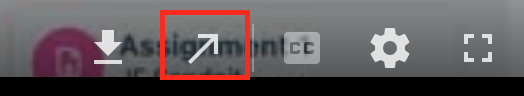 Open in Panopto link in the Panopto video player